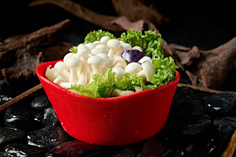 火锅食材白玉蘑菇