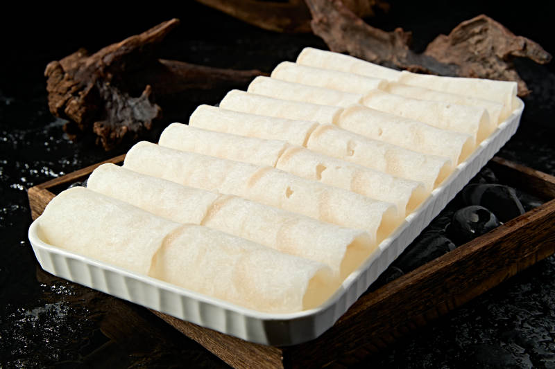 高档火锅料理食材银鳕鱼卷