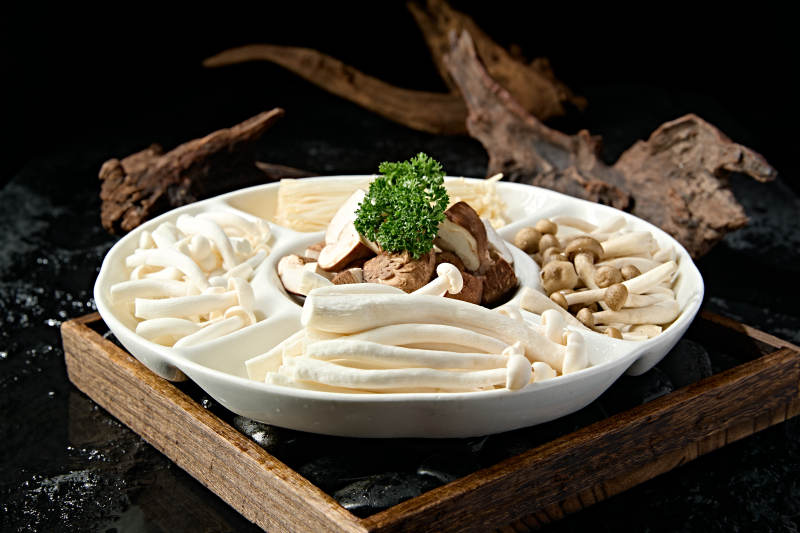 美味火锅食材山珍菌菇拼盘