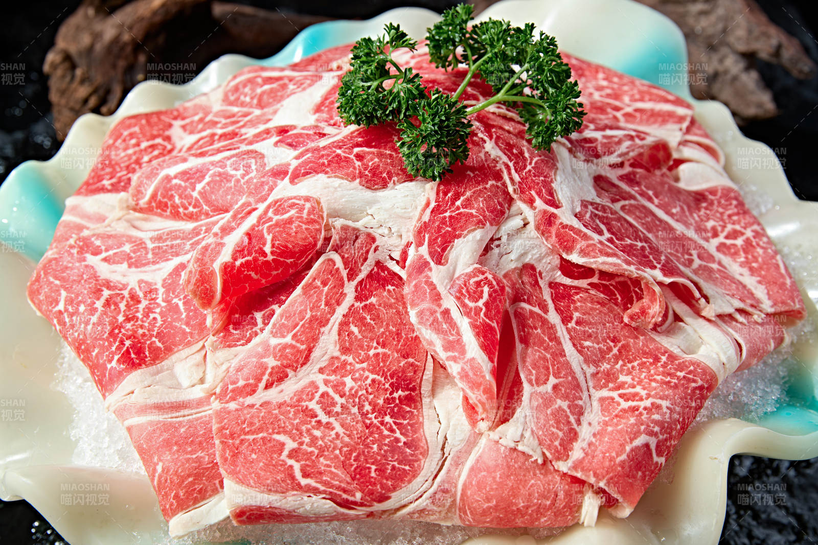 极品3A雪花上脑和牛切片