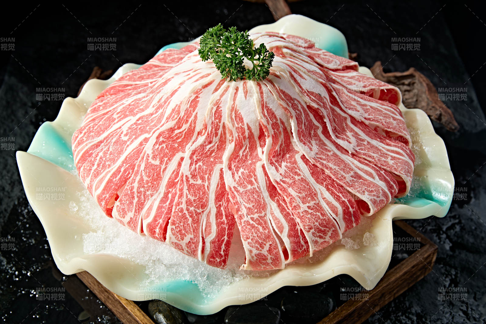 极品日式雪花和牛切片