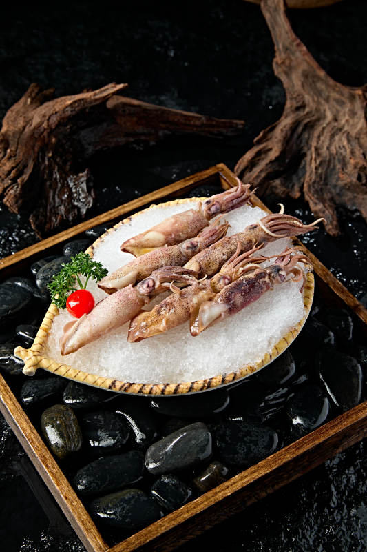 火锅食材鲜冻小管鱿鱼