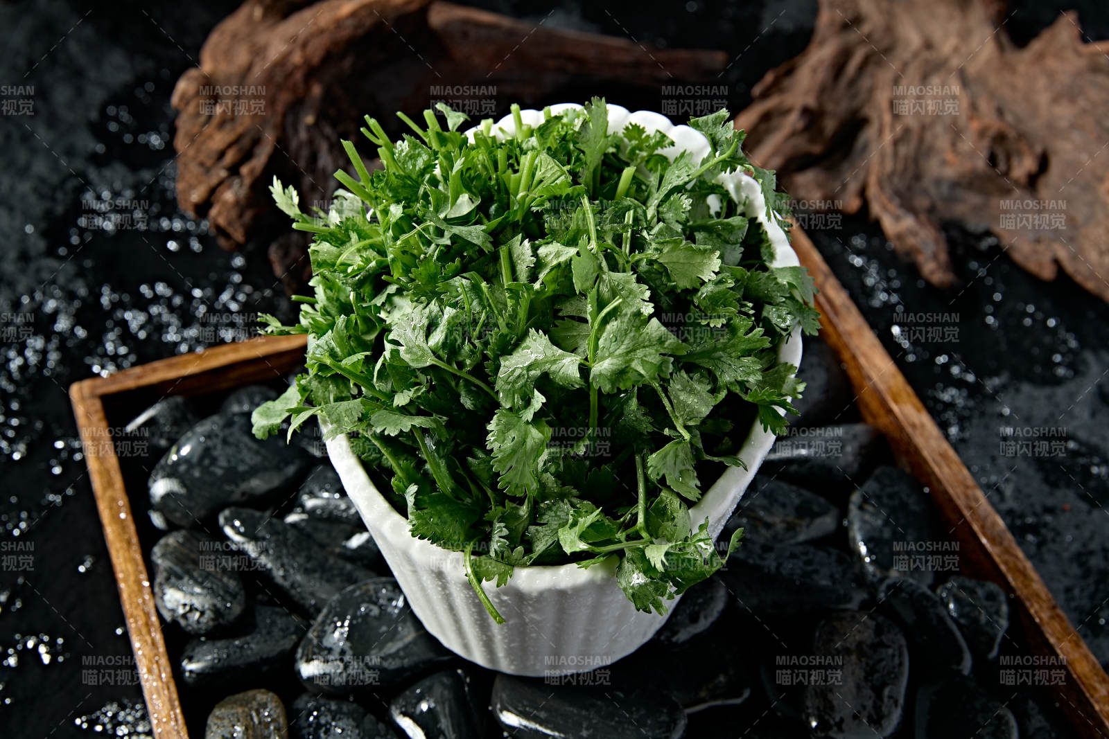新鲜的火锅食材新鲜香菜