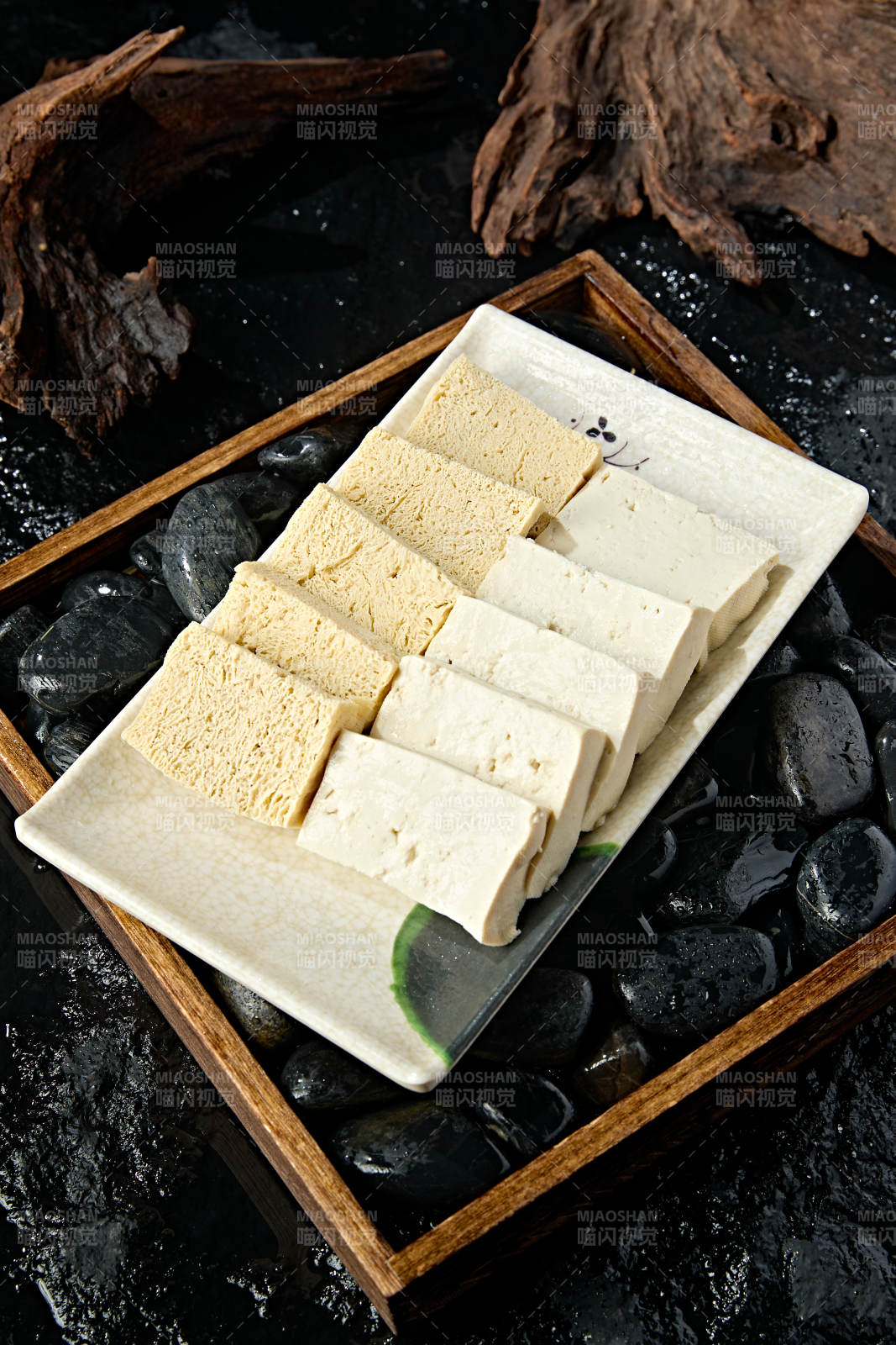 火锅食材鲜豆腐冻豆腐切片拼盘