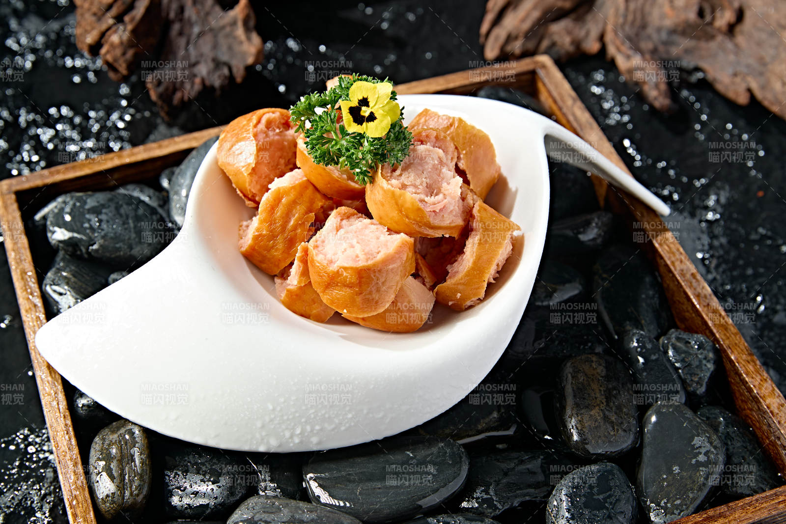 美味蒜香手掰腸