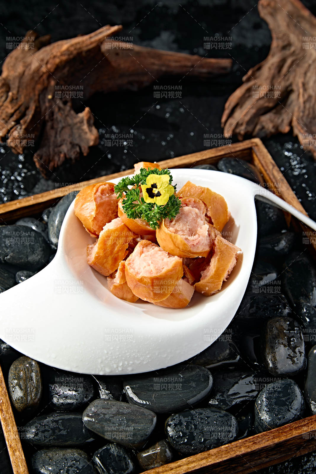 美味蒜香手掰腸