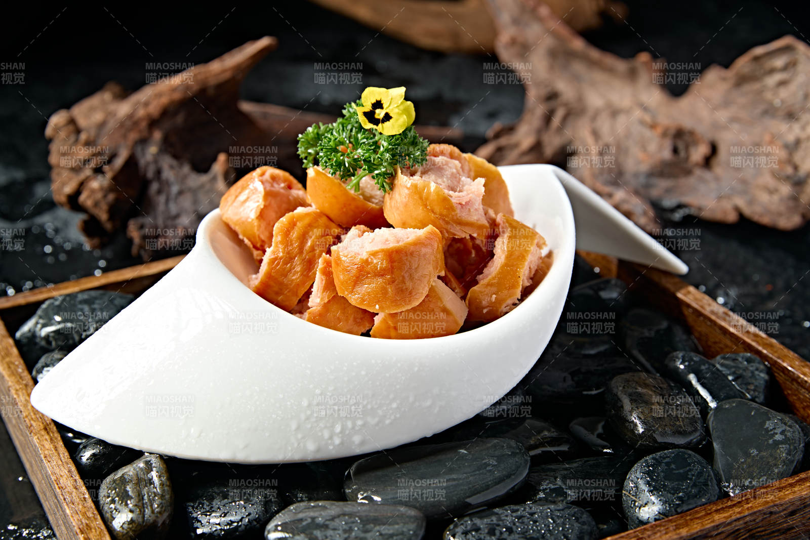 美味蒜香手掰腸