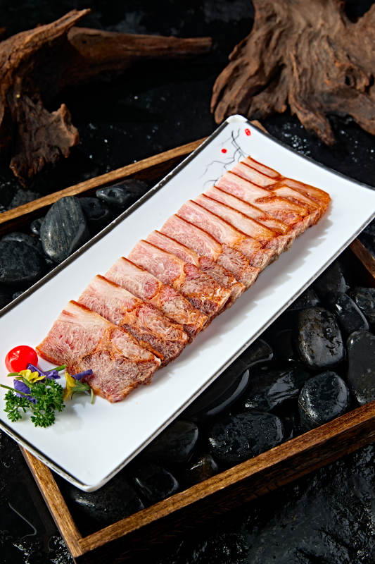 风味美食压猪耳丝皮冻切片