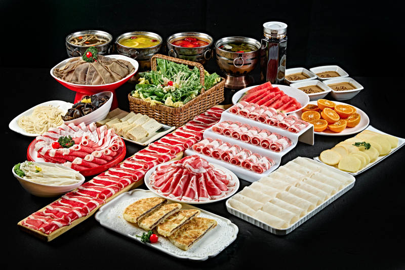 高档小火锅套餐美食组合