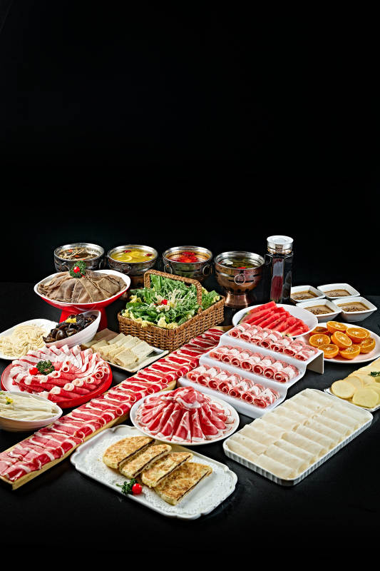 高档小火锅套餐美食组合
