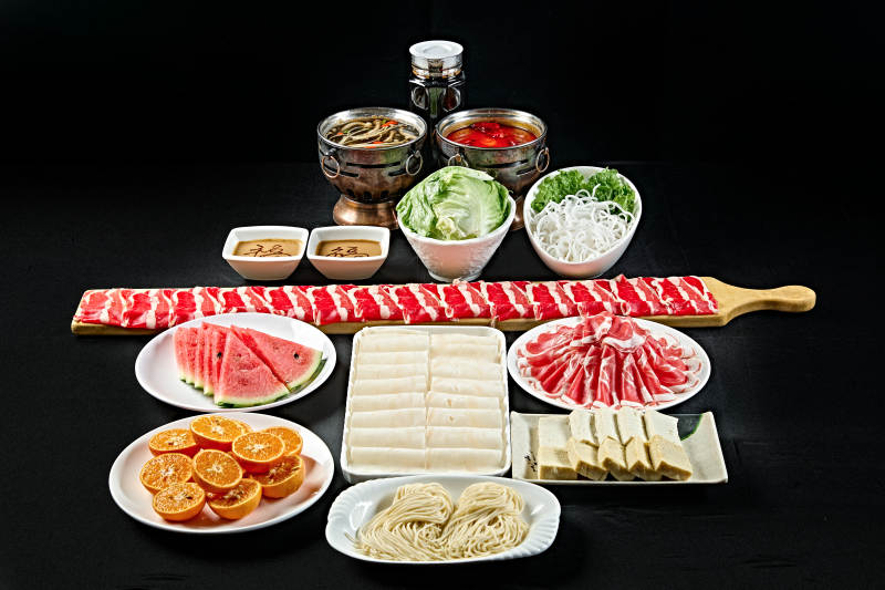 高档小火锅套餐美食组合
