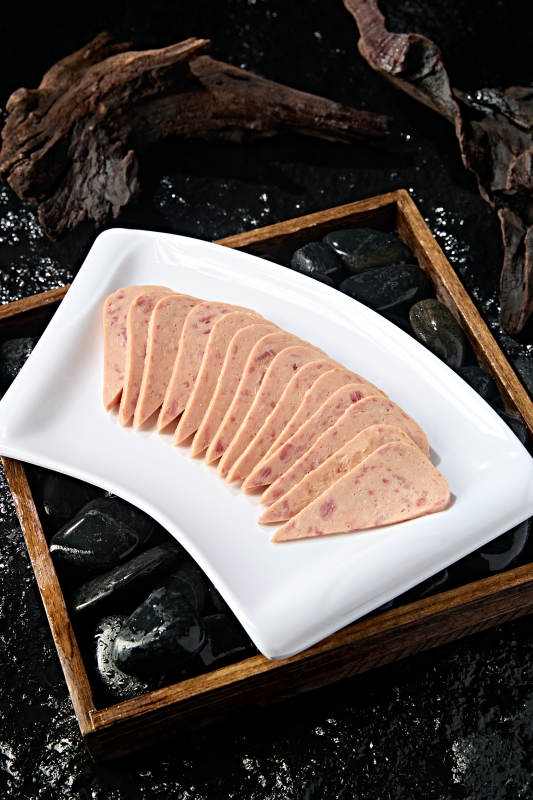 火锅涮品食材切片午餐肉