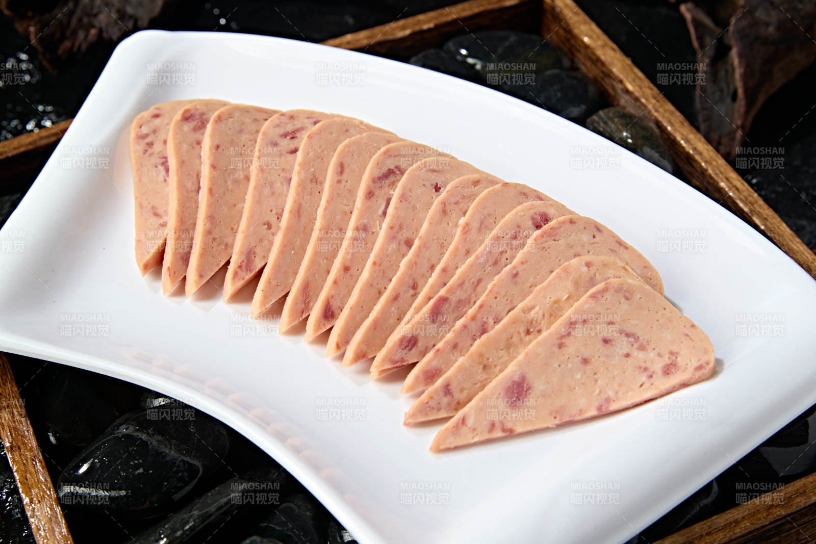 火锅涮品食材切片午餐肉