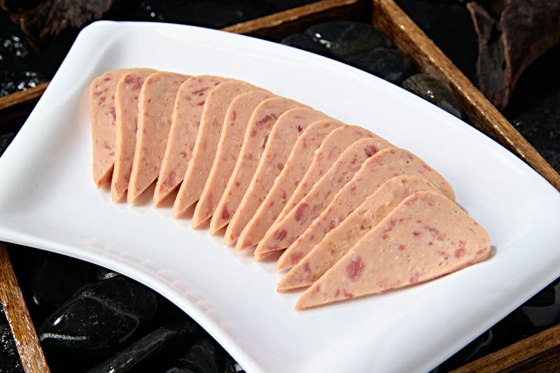 火锅涮品食材切片午餐肉