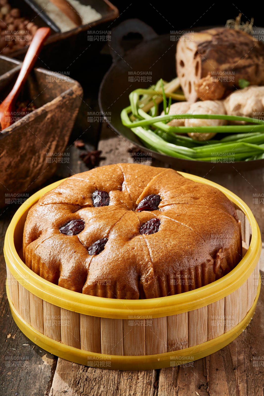 香蒸红枣红糖大发糕