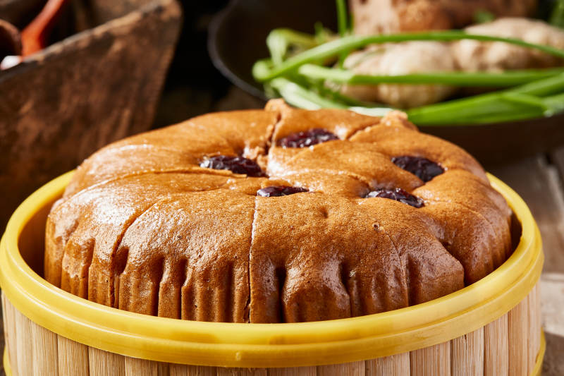 香蒸红枣红糖大发糕