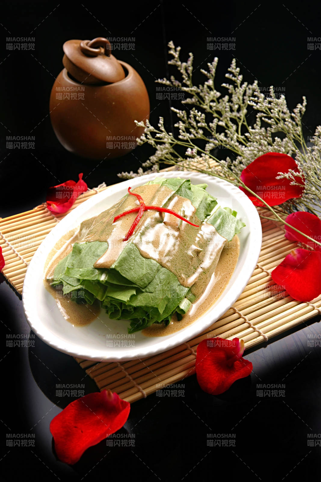 芝麻酱乾隆油麦菜