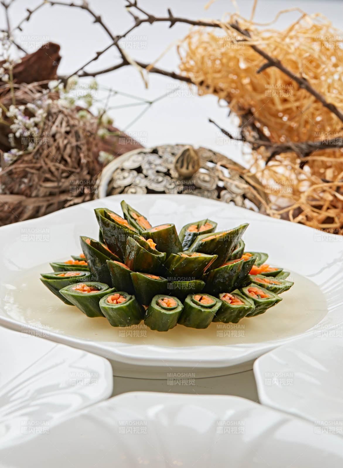 制作精美的藝術涼菜