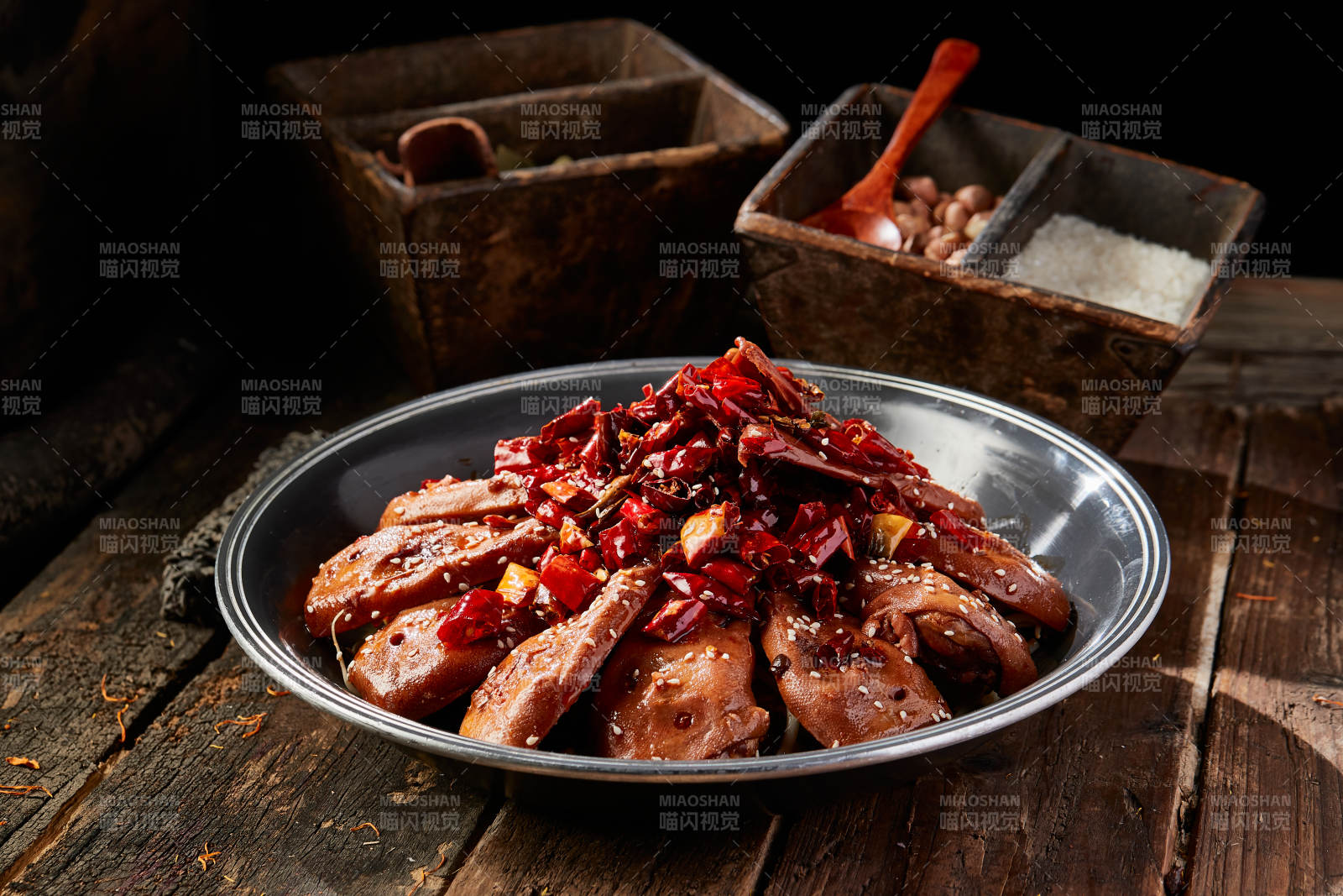 干锅香锅辣鸭头