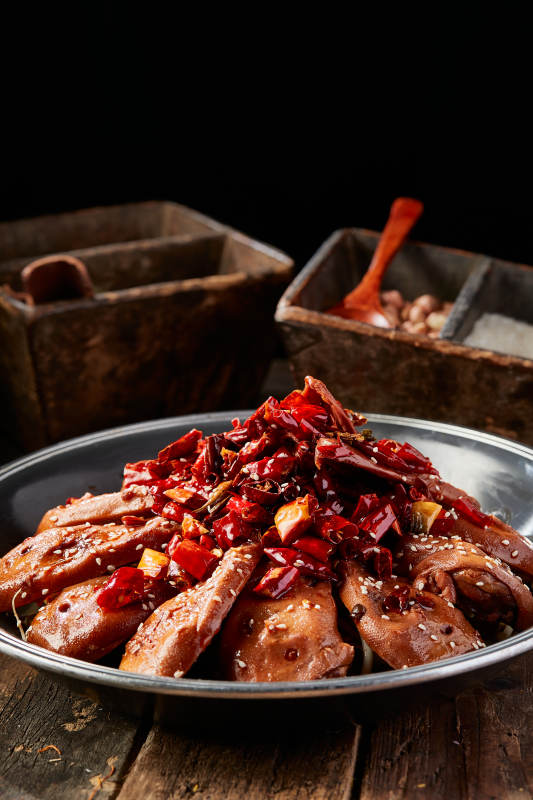 干锅香锅辣鸭头