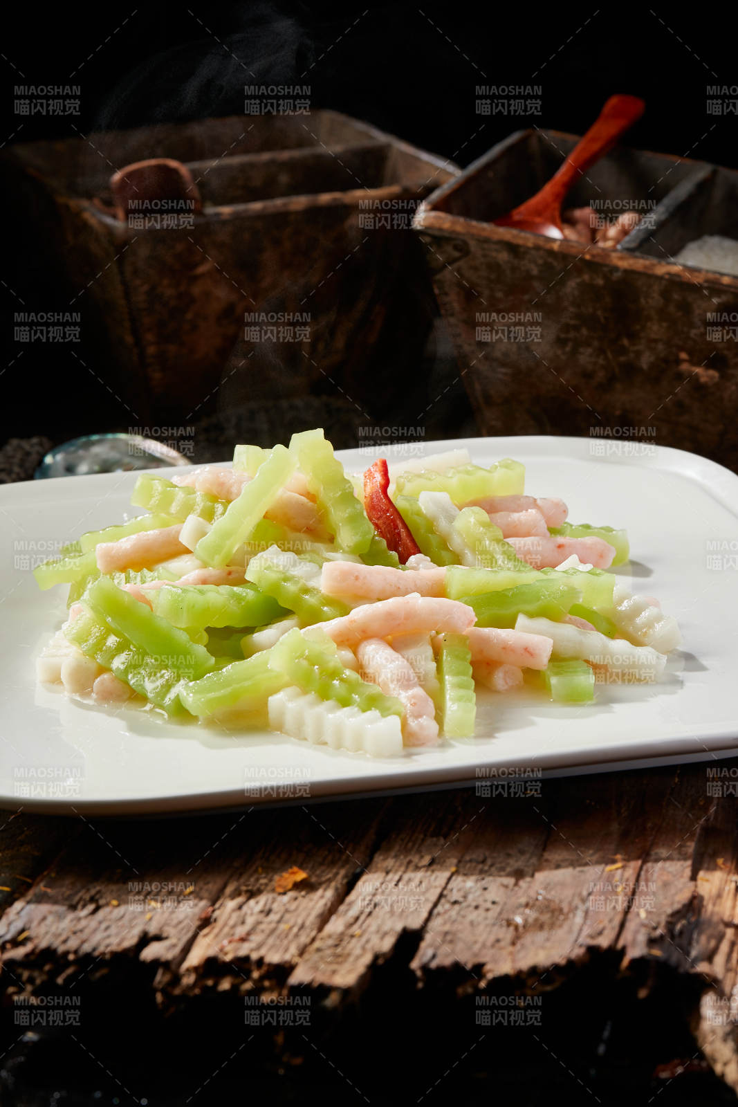 青萵筍小炒鮮蝦柳