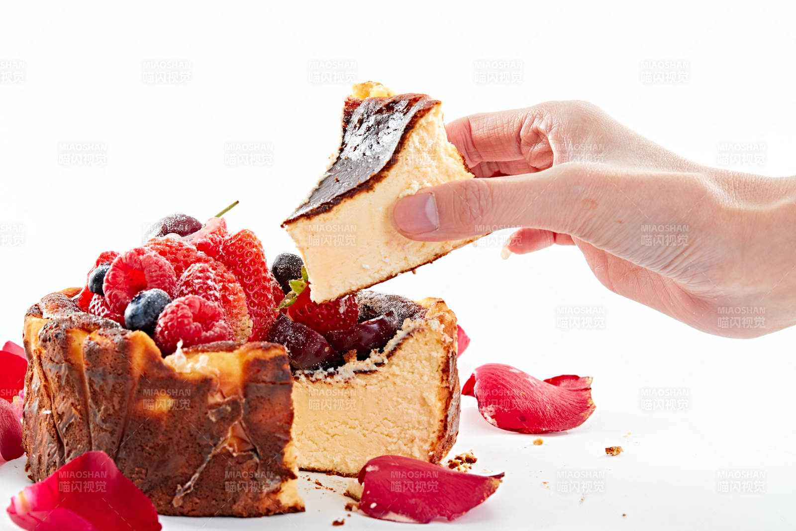 巴斯克芝士风暴鲜果乳酪蛋糕