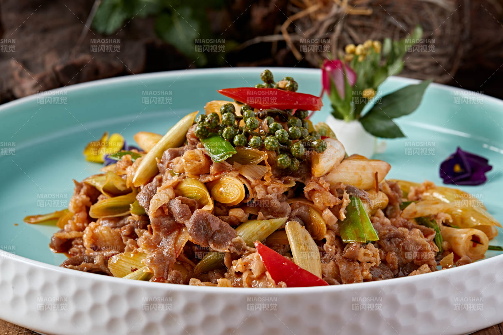 椒麻大葱爆羊肉