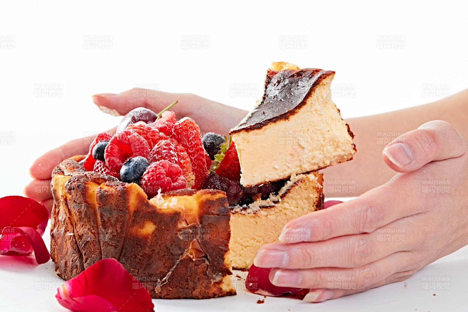 巴斯克芝士風暴鮮果乳酪蛋糕