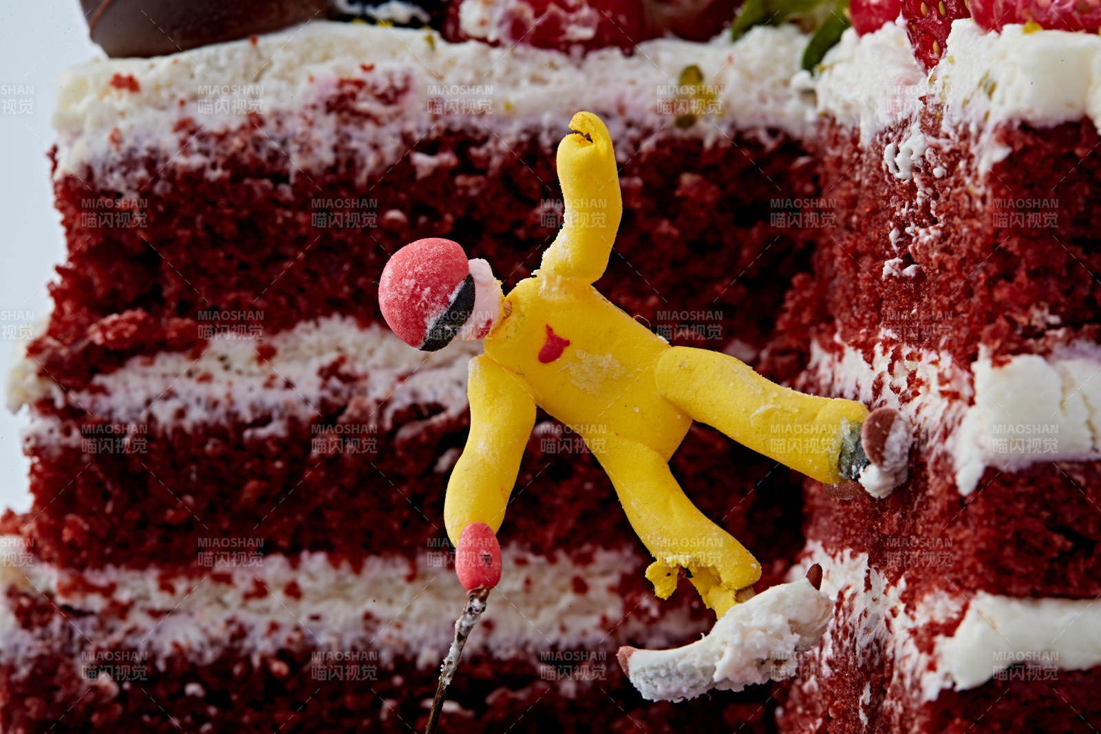 奶油抹茶鮮水果蔓越莓餡料多層蛋糕