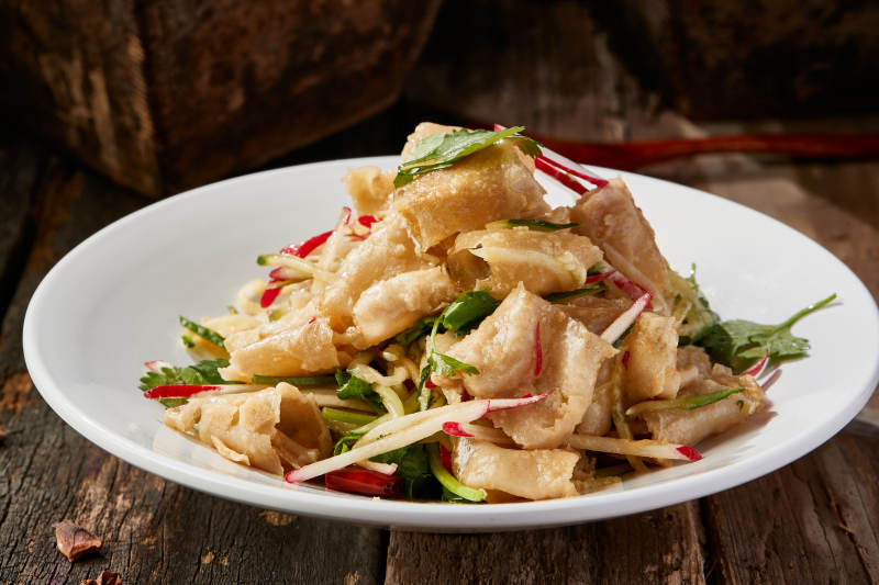 地方美食凉拌莜面