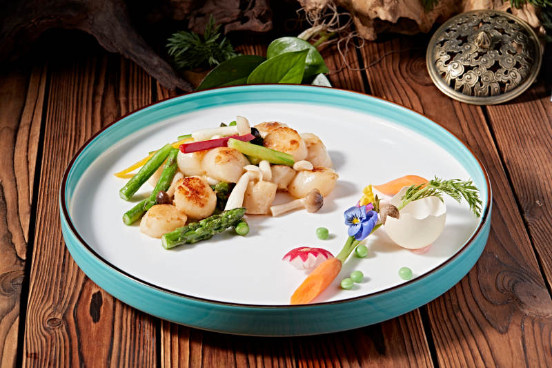 粤菜鲜芦笋烧澳带贻贝