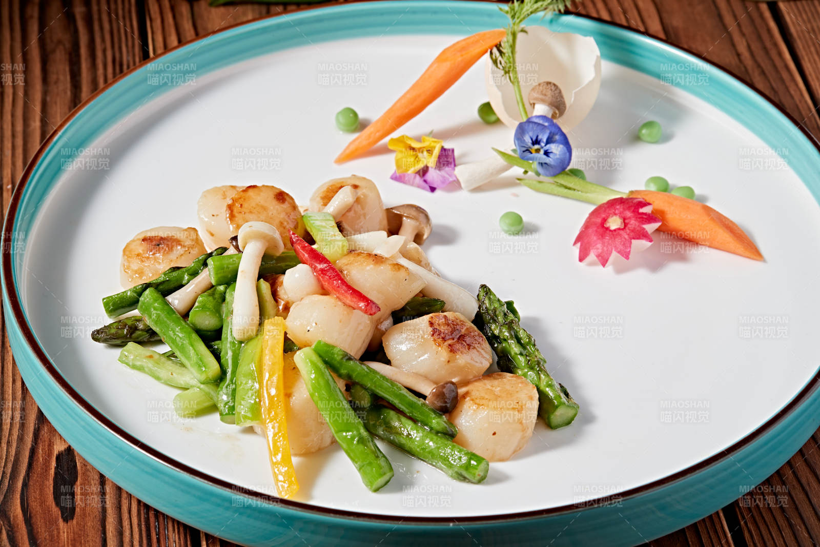 粤菜鲜芦笋烧澳带贻贝