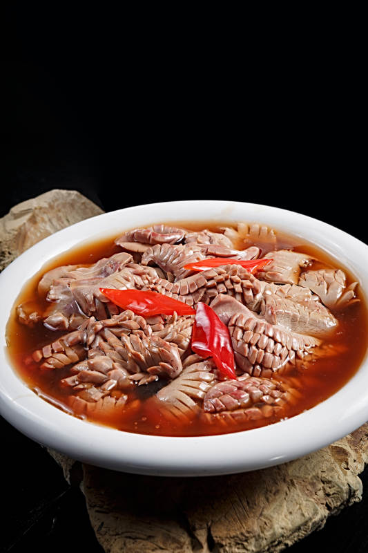 彩椒酸汤煨腰花