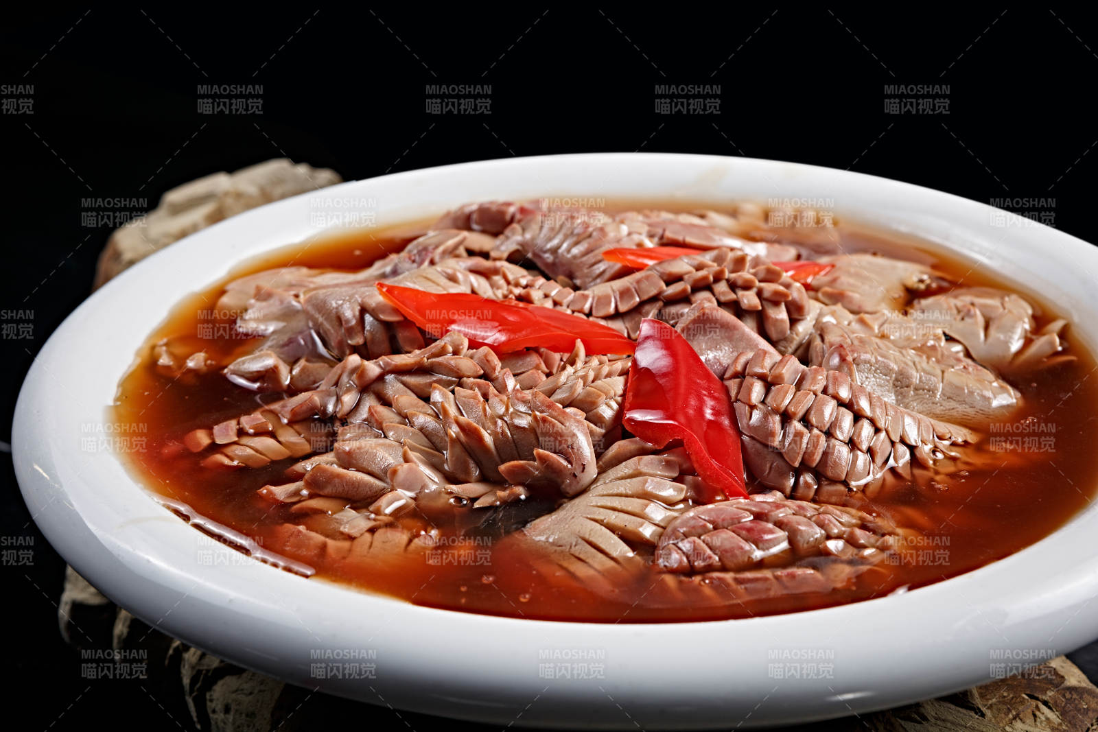 彩椒酸汤煨腰花