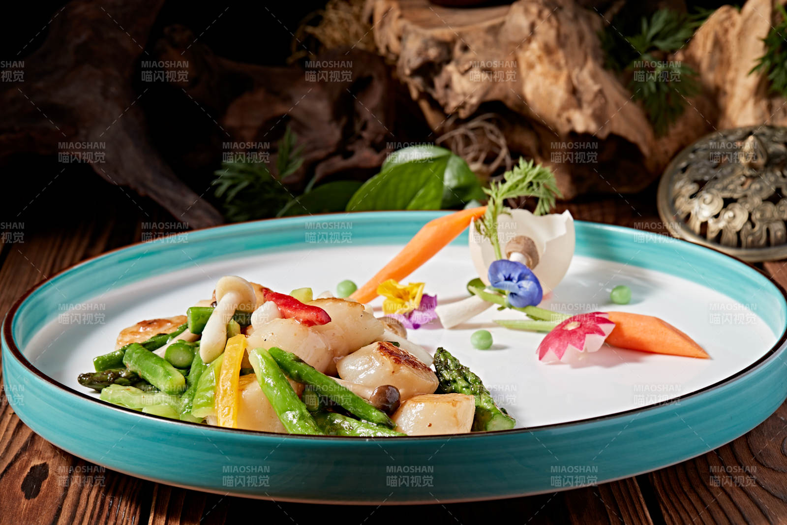 粤菜鲜芦笋烧澳带贻贝