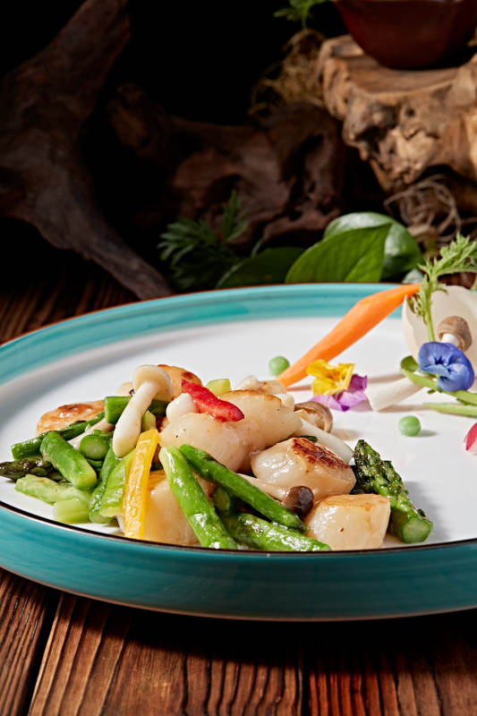 粤菜鲜芦笋烧澳带贻贝