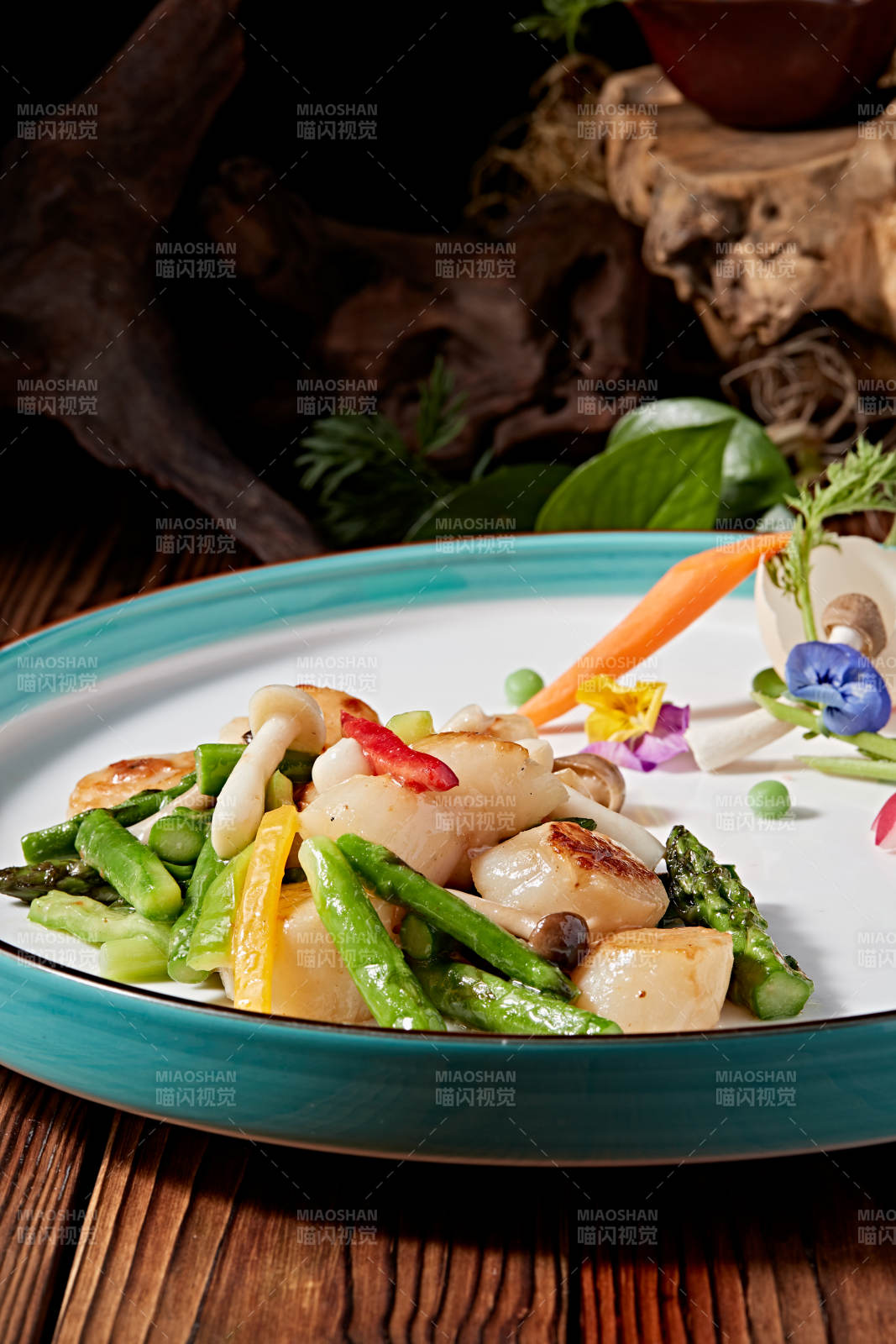 粤菜鲜芦笋烧澳带贻贝