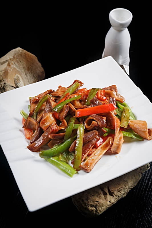 杭椒彩椒爆肚條