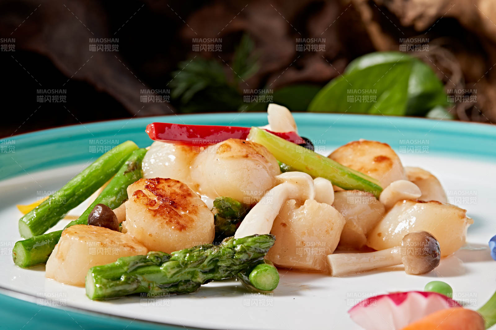 粤菜鲜芦笋烧澳带贻贝