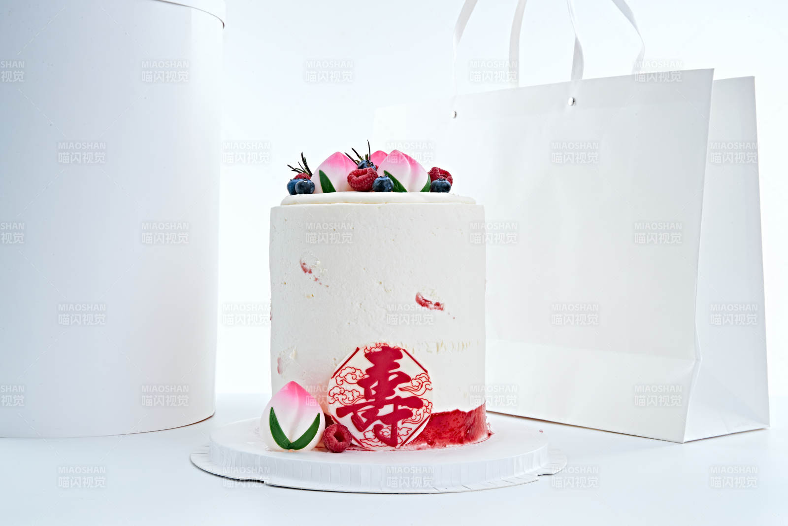 桃喜祝壽法芙娜白巧沁乳酪低糖低脂蛋糕