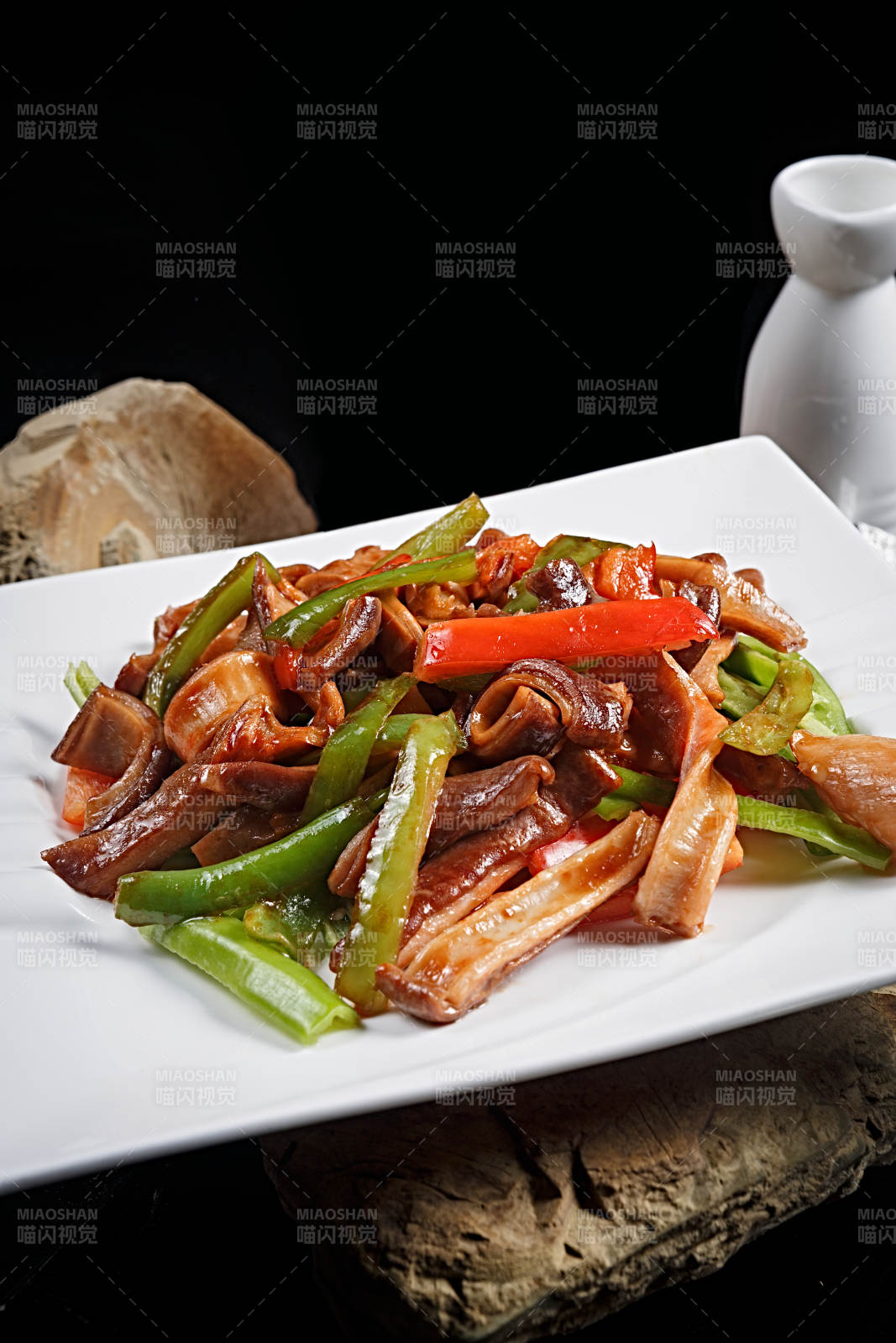 杭椒彩椒爆肚條