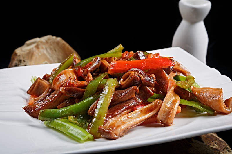 杭椒彩椒爆肚條