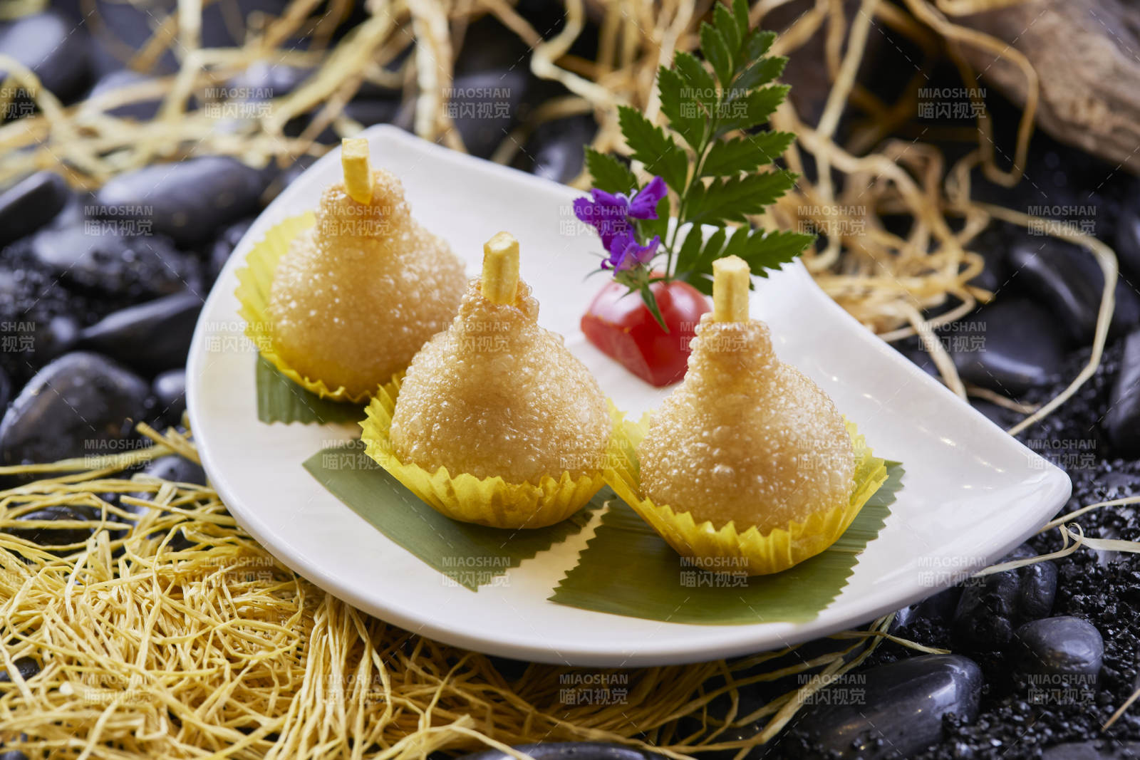 油炸雪梨酥豆沙餡茶餐