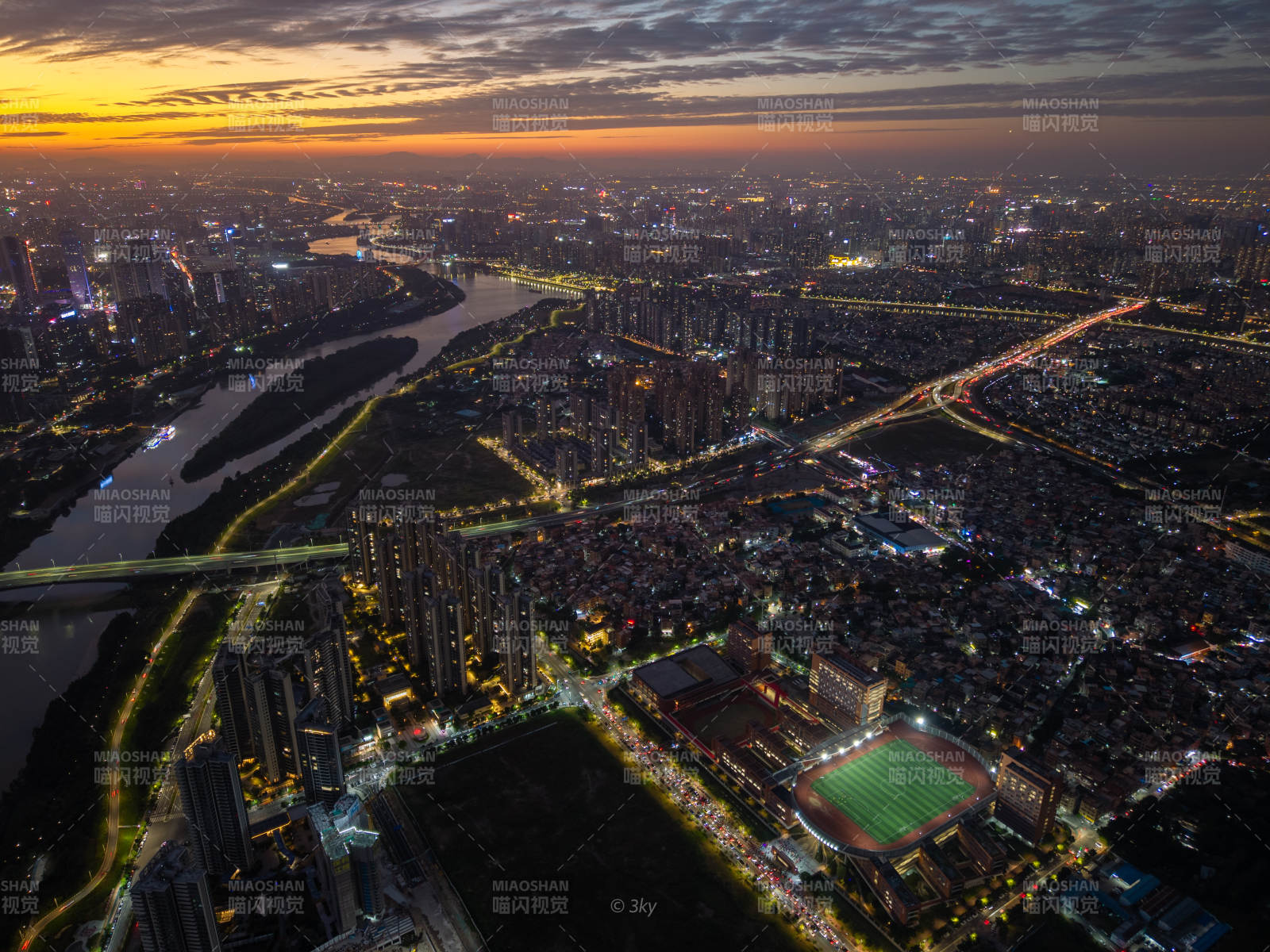 佛山夜景璀璨灯火