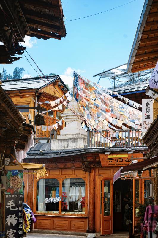 独克宗古城风情街