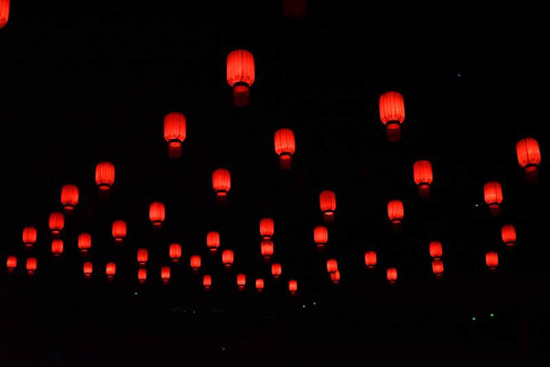 红灯笼夜景