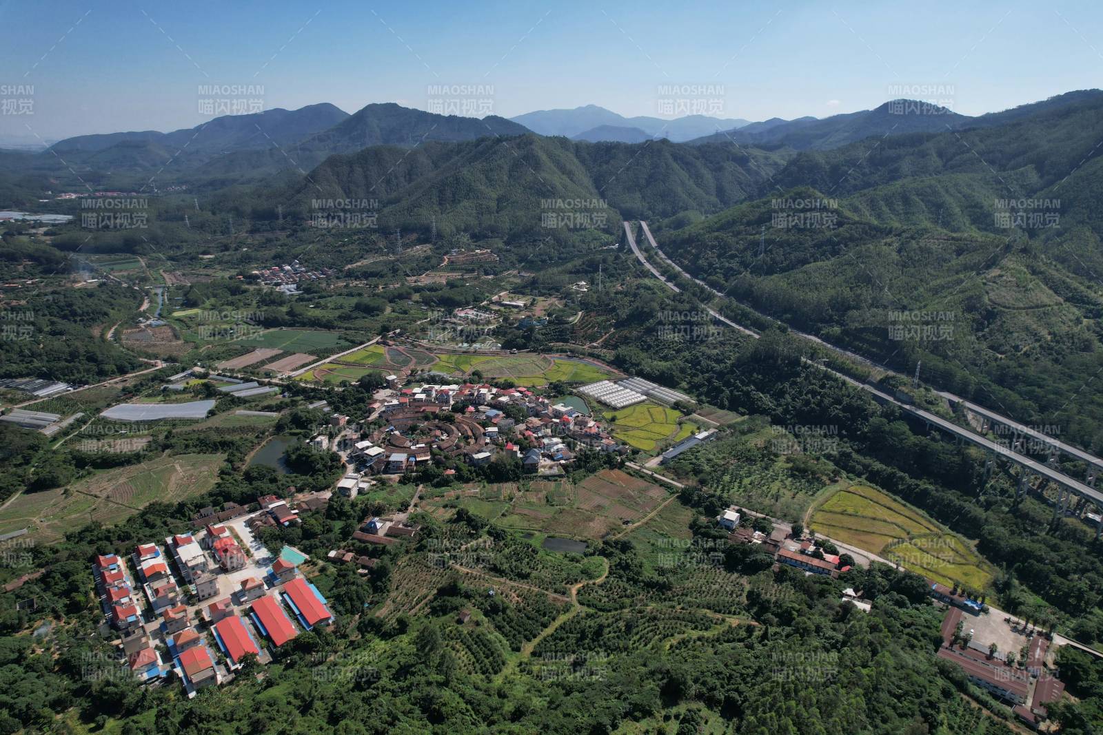 漳州 山间村落风光