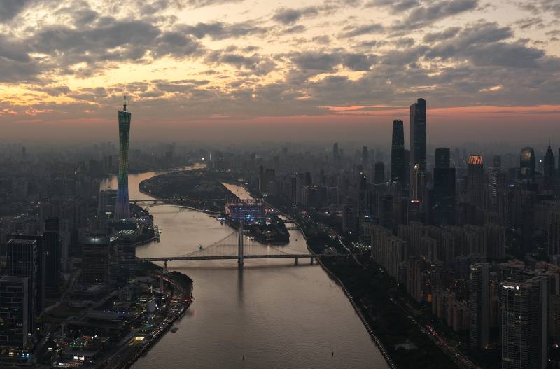 广州晚霞天际线