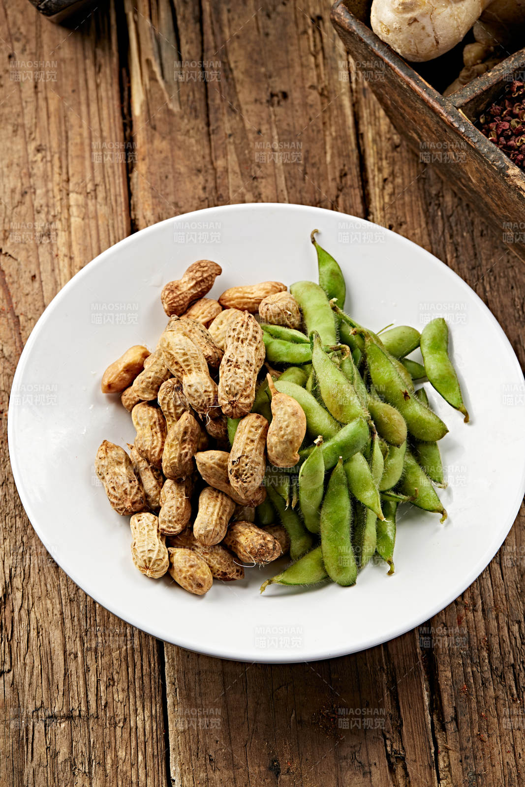 花毛一體煮花生鹽水毛豆