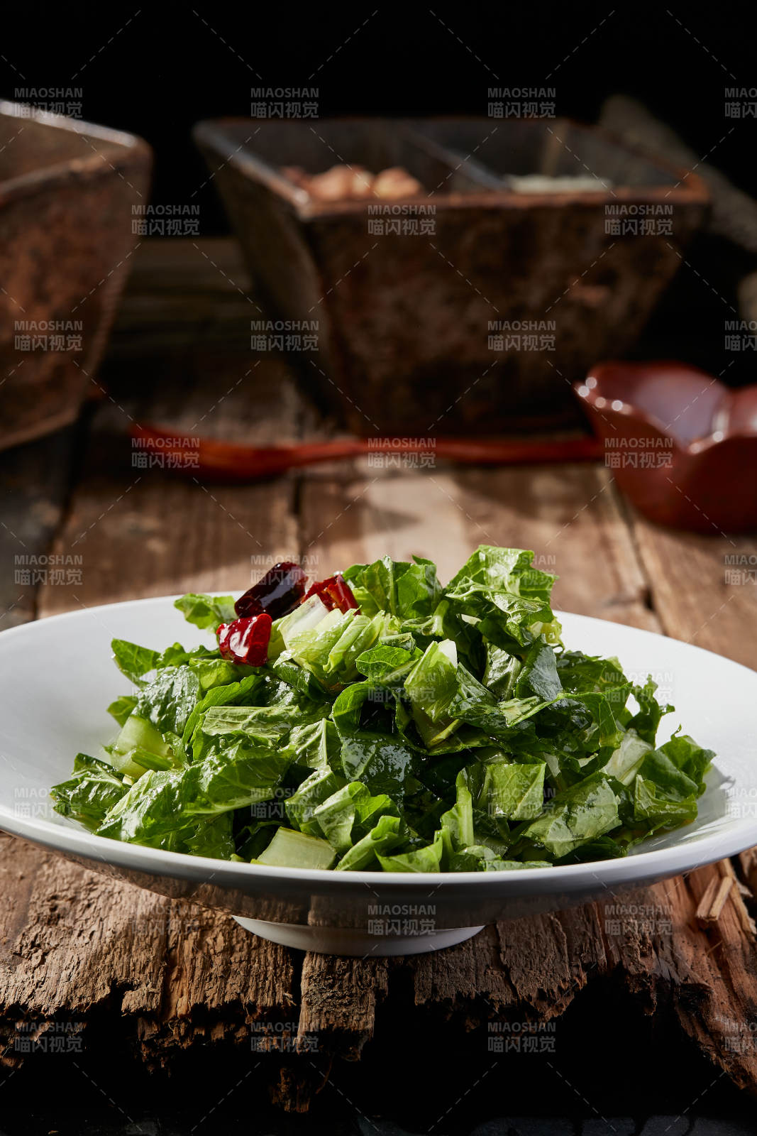 飘香炝拌小白菜